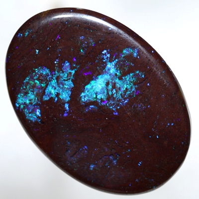 SOLID BOULDER OPAL HUGE 33ct Sparkling tropical turquoise green and tropical blue amongst patterned boulder opal SEE VIDEO